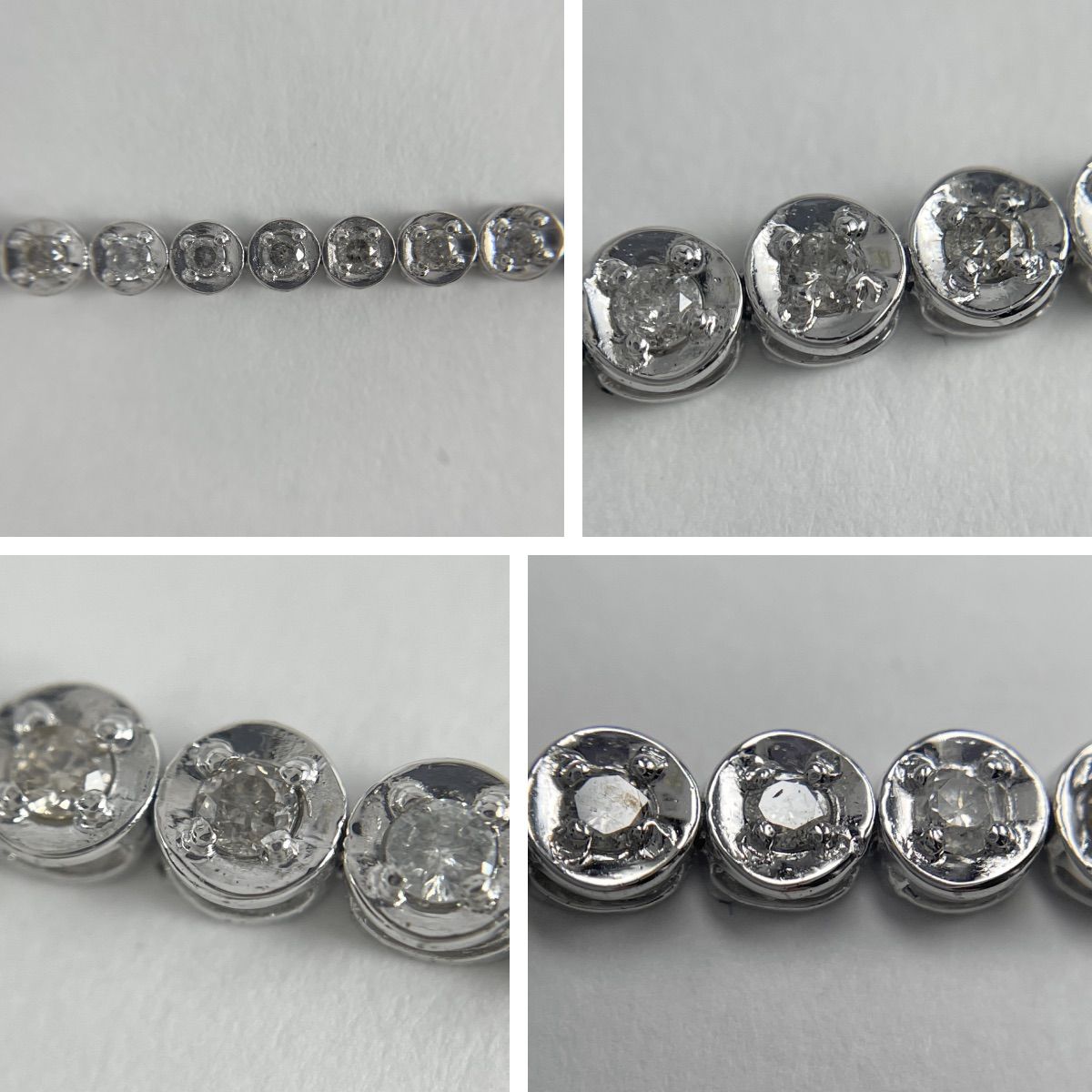 お盆休み最終値下げ、K18 天然ダイヤモンド ブレスレット 0.15カラット