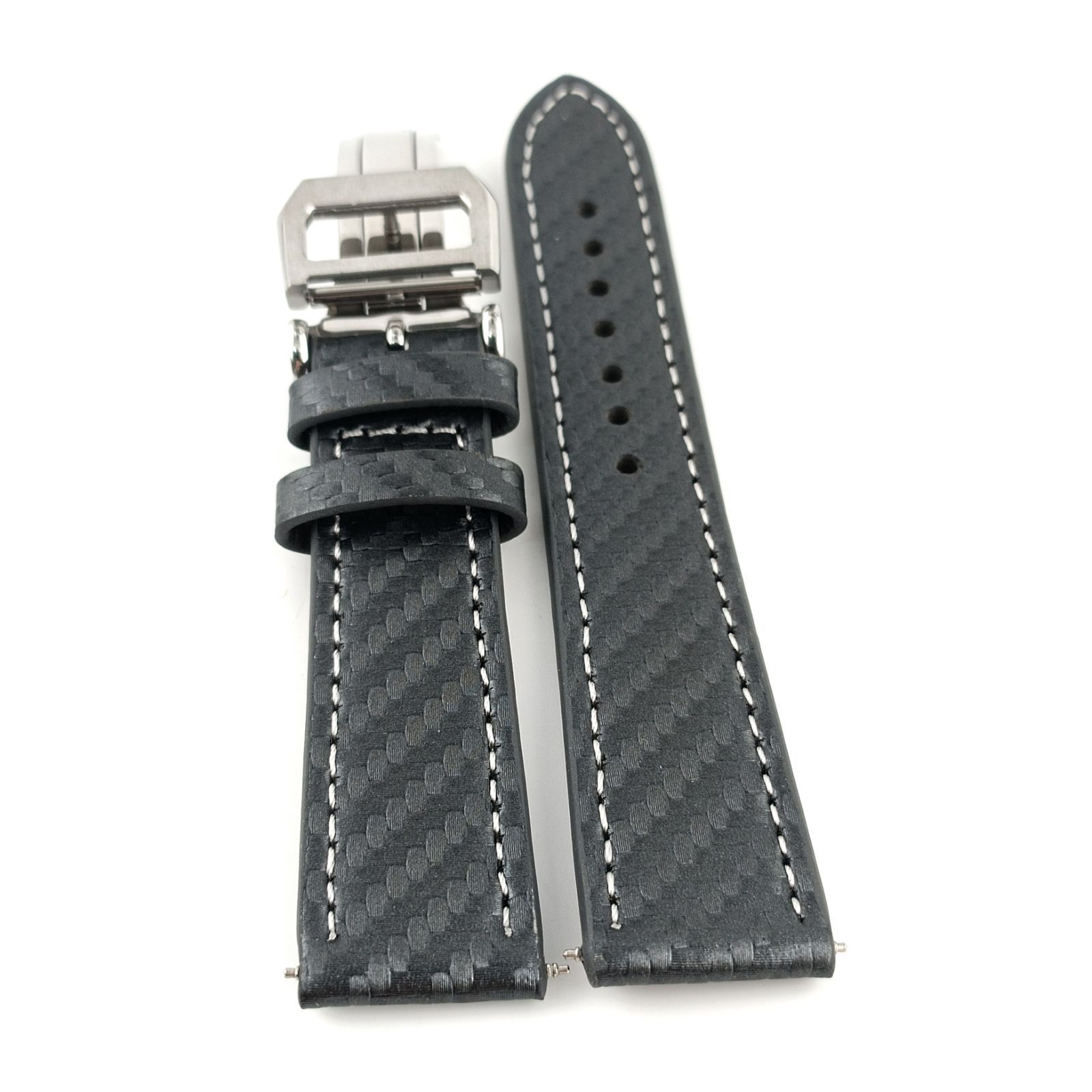 20mm 腕時計 ベルト カーボン グレー 【対応】IWC ポルトギーゼ