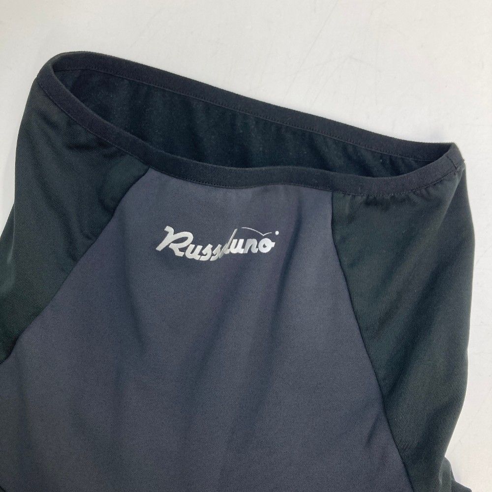 サイズ：4 RUSSELUNO ラッセルノ  裏起毛 ハイネック 長袖Tシャツ ルチャ  ブラック系 [240101441249] ゴルフウェア メンズ ストスト サイズ：4 RUSSELUNO ラッセルノ 裏起毛 ハイネック 長袖Tシャツ