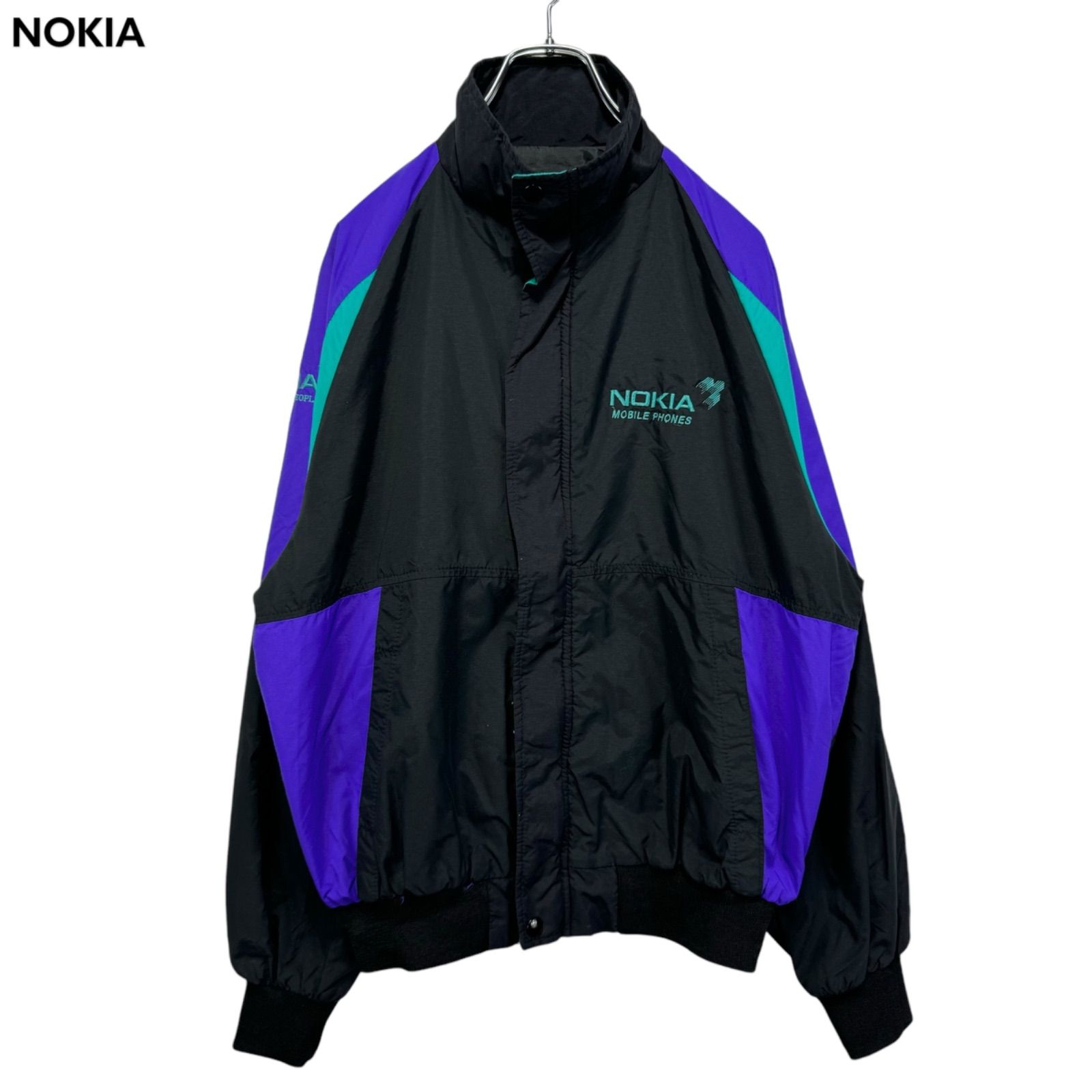 90s NOKIA Logo Embroidery Nylon Zip-up Jacket ノキア ナイロンジャケット 刺繍ロゴ ヴィンテージ 企業  company 古着 - メルカリ