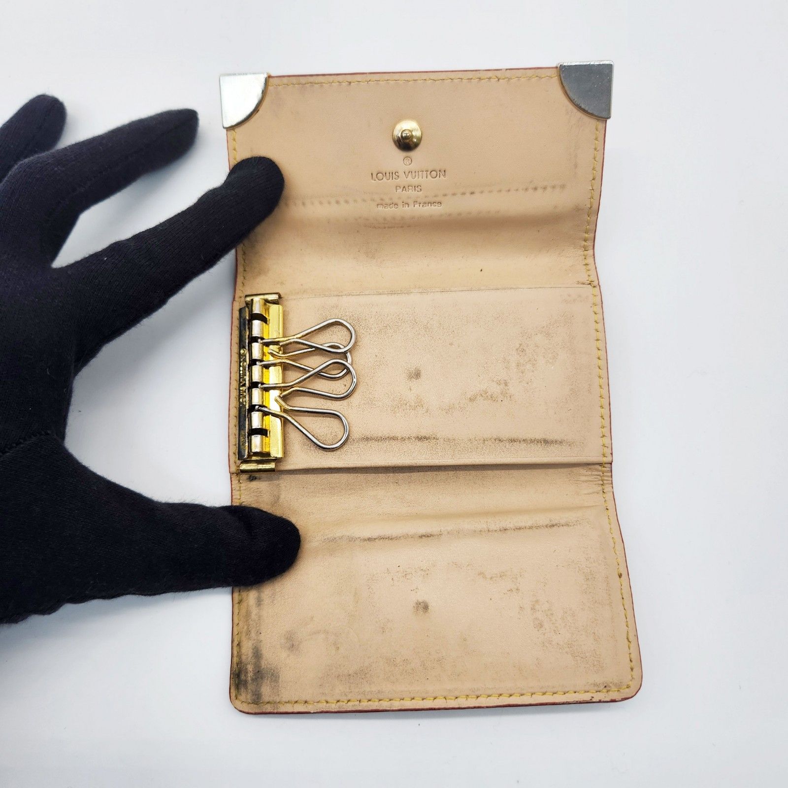 ルイヴィトン キーケース モノグラム マルチカラー ホワイト 村上隆 LV