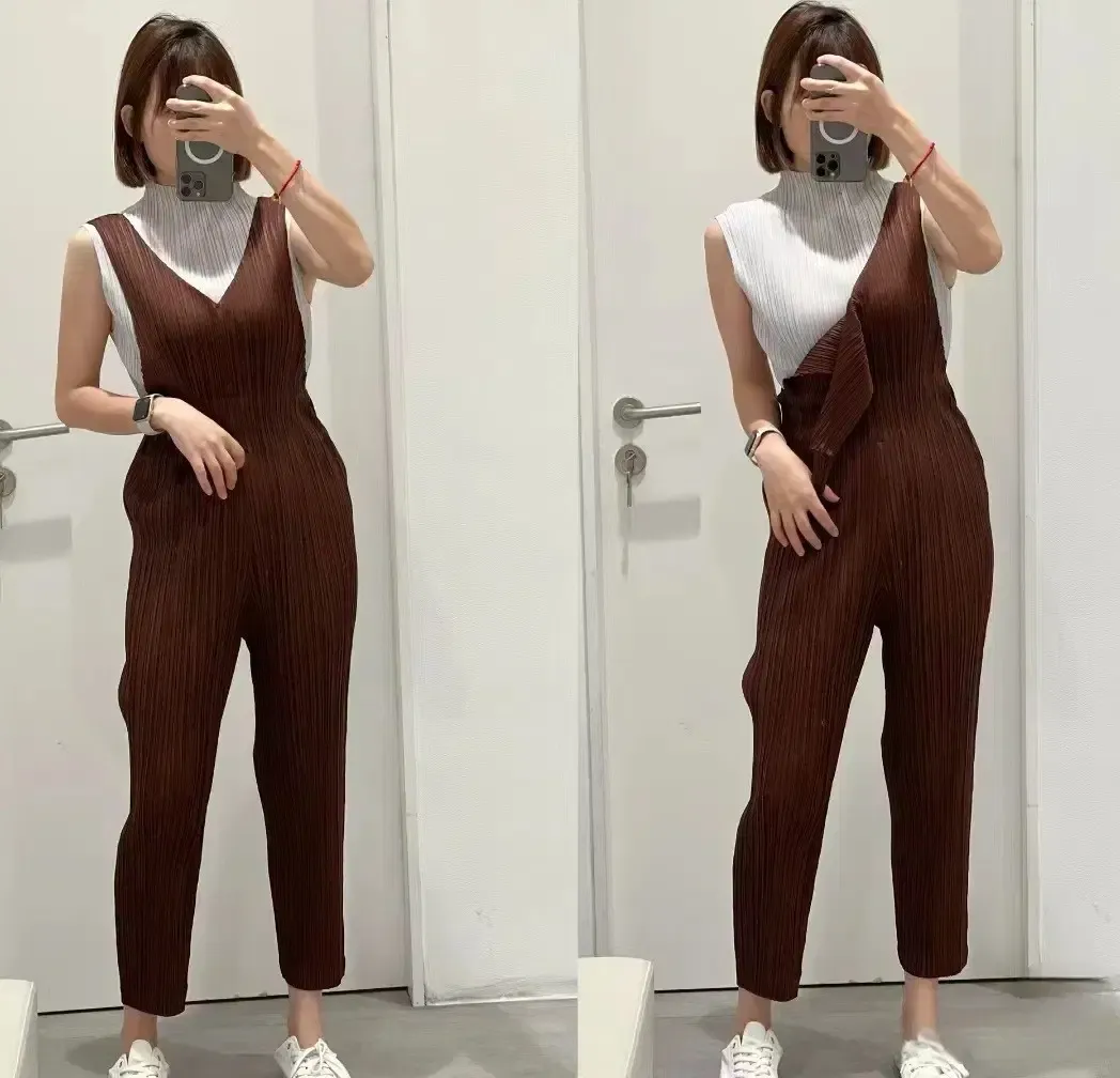 【極美品】プリーツプリーズ 現行モデル オールインワン サロペット グレー 2 2025年最新】Yahoo!オークション -イッセイミヤケ プリーツ