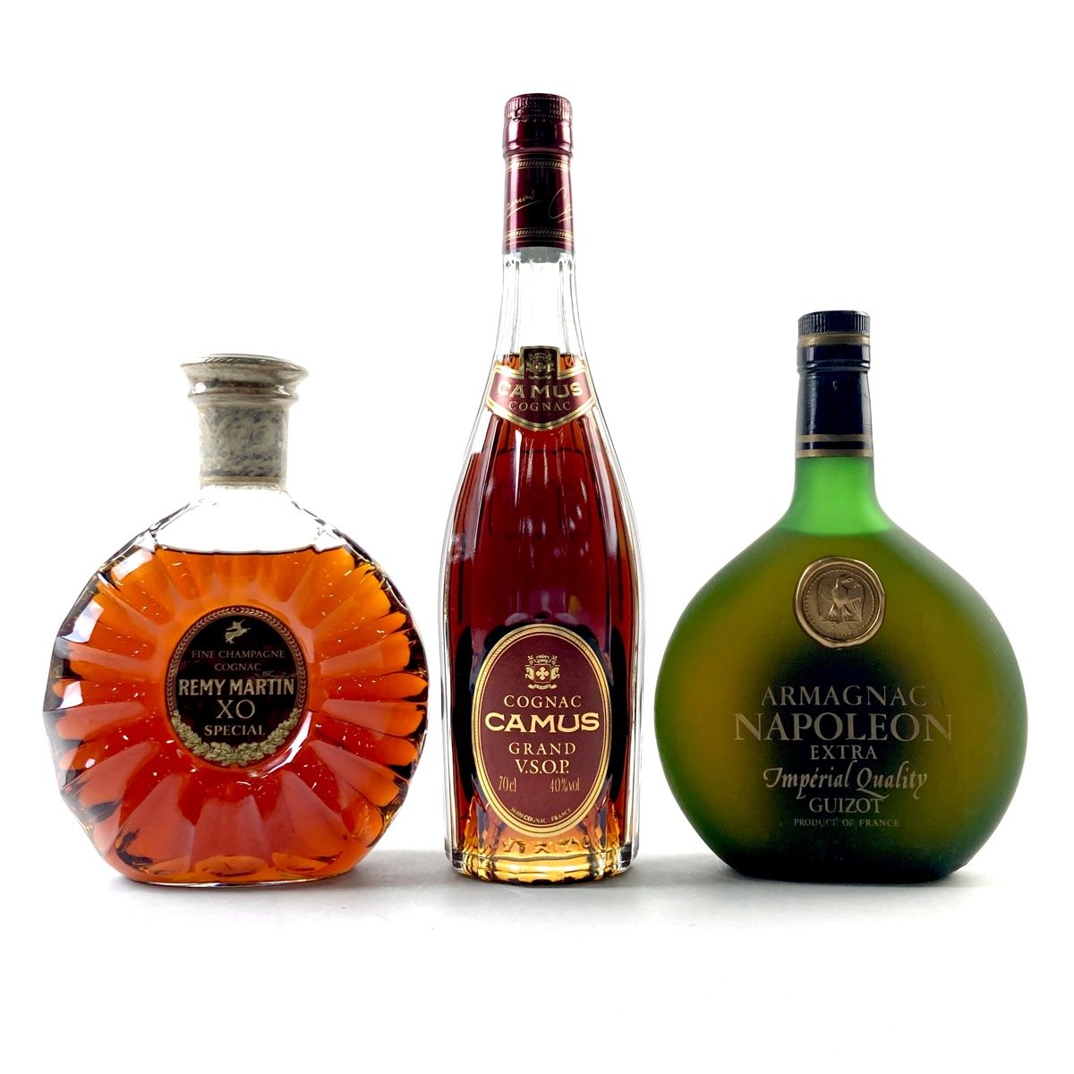 3本 レミーマルタン カミュ ギゾー コニャック アルマニャック 700ml