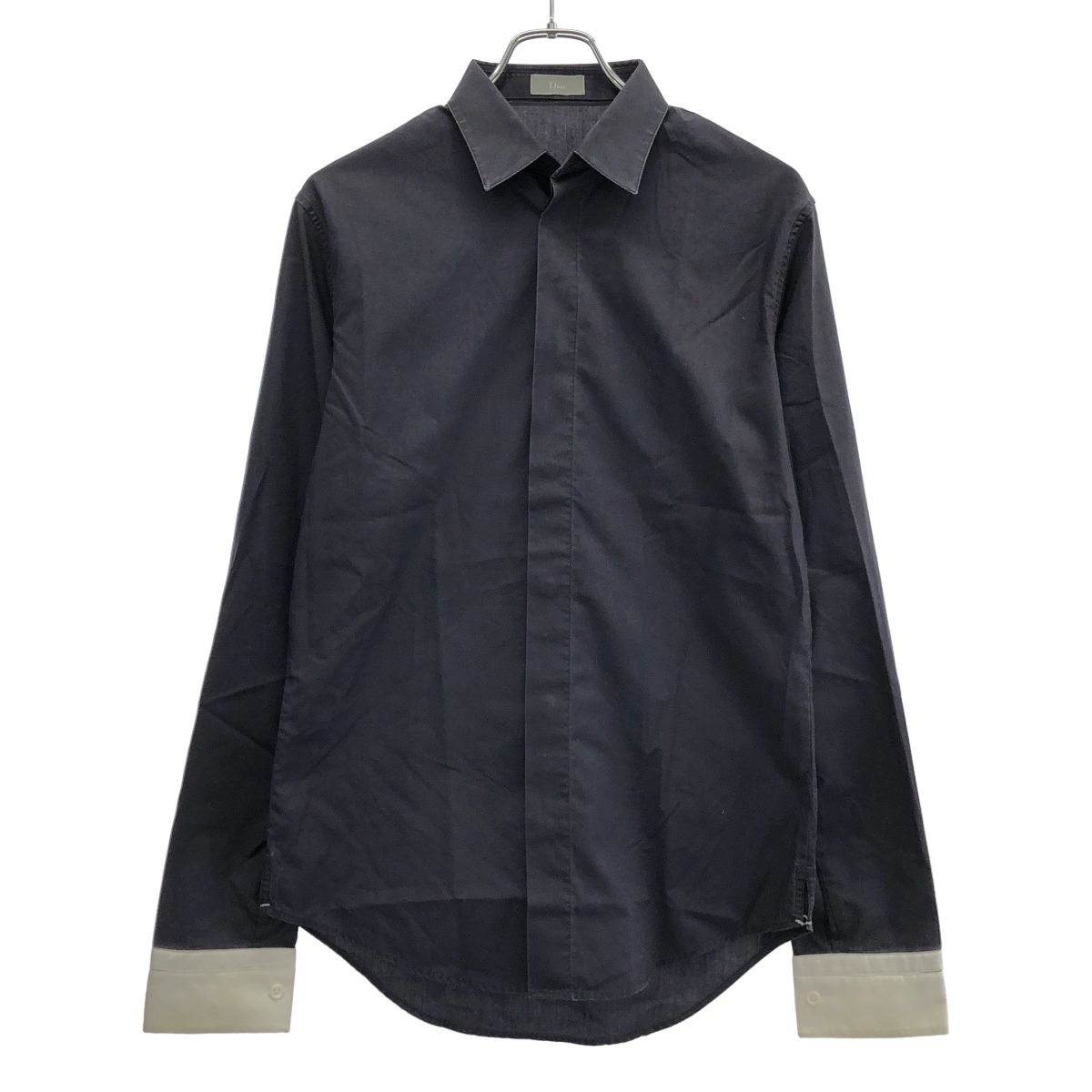 Dior HOMME ディオールオム 2004AW フライフロントバイカラー