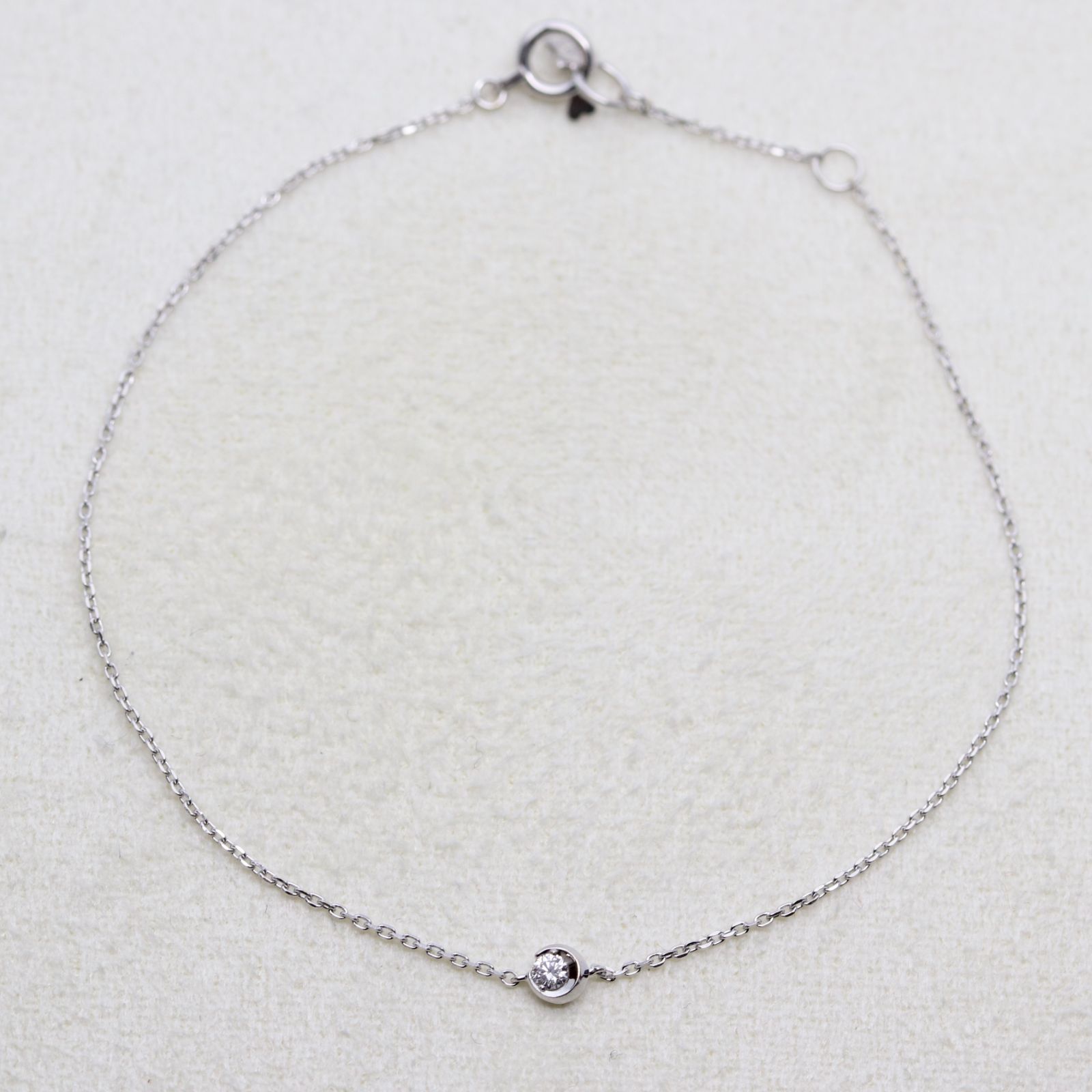 Star Jewelry K18ブレスレット ダイヤモンド0.03ct スタージュエリー K18 ダイヤモンド ブレスレット 0.03ct ムーン