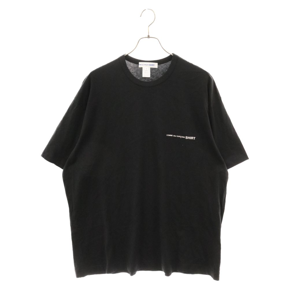 COMME des GARCONS (コムデギャルソン) フロントロゴプリント 半袖Tシャツ ブラック FI-T017
