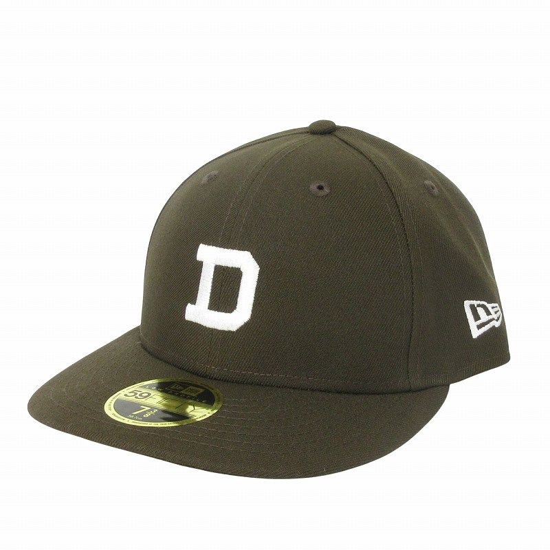 ニューエラ NEW ERA 美品 ディセンダント コラボ LETTERED LP 59FIFTY NEWERA CAP キャップ ロゴ 刺繍 カーキ 7 3/8 帽子