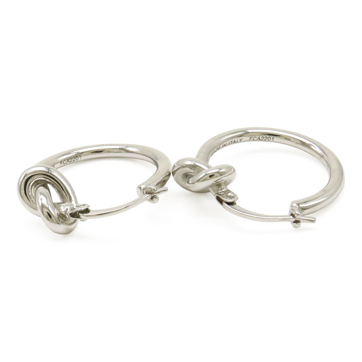 CELINE セリーヌ ノット スモールフープ ピアス フープピアス