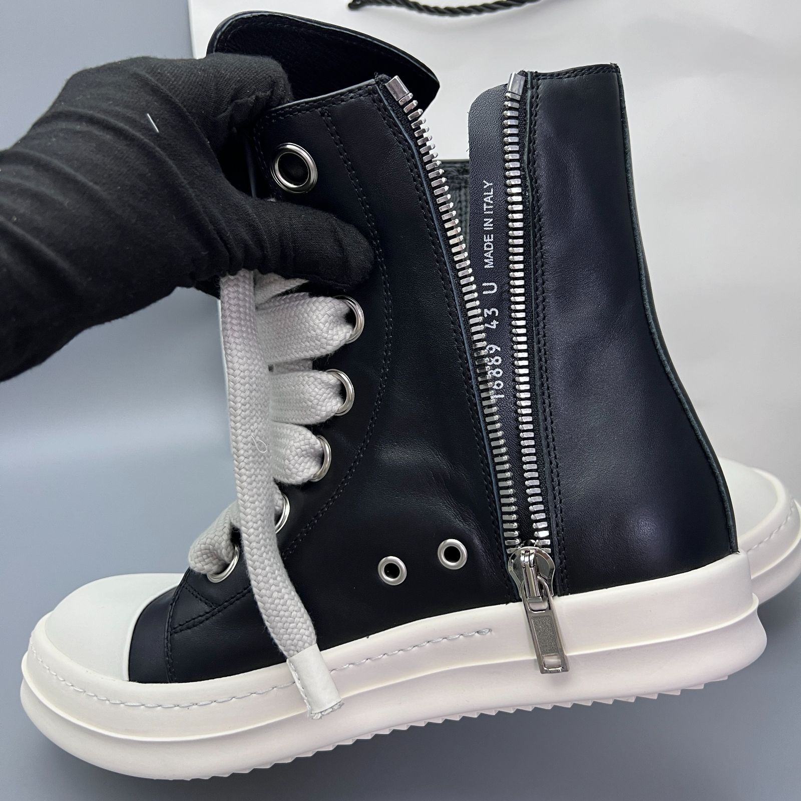 Rick owens ラモーンズ ジャンボレース サイズ: 43 / 42 - メルカリ