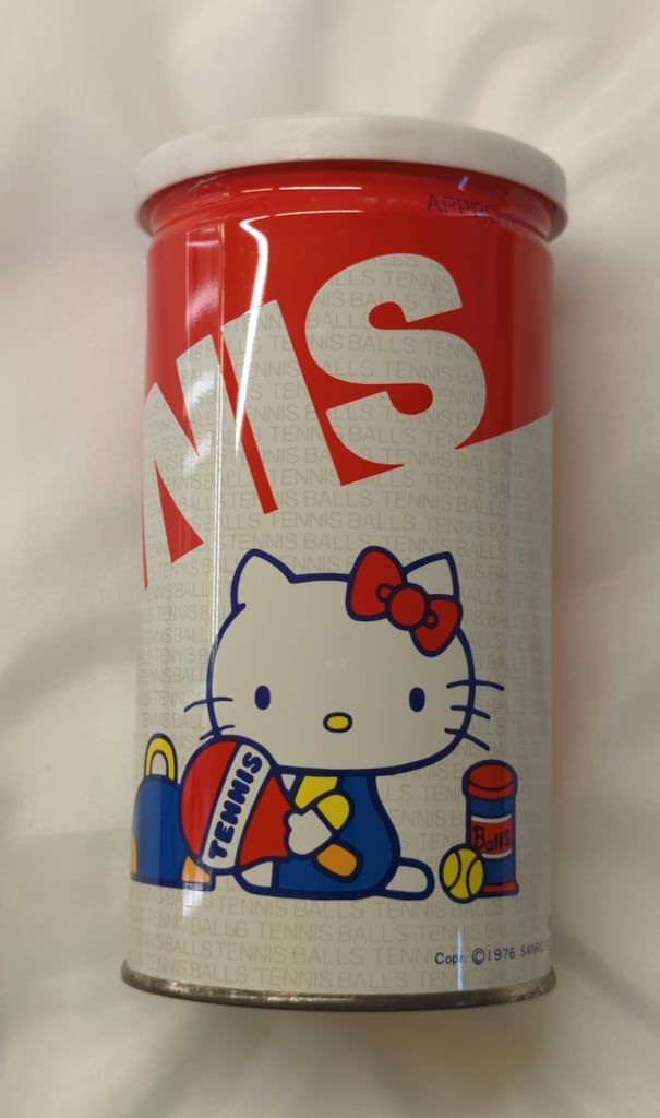 ハローキティ ミニ缶 ハローキティ サンリオ テニスボール TENNIS缶 1976年 - メルカリ
