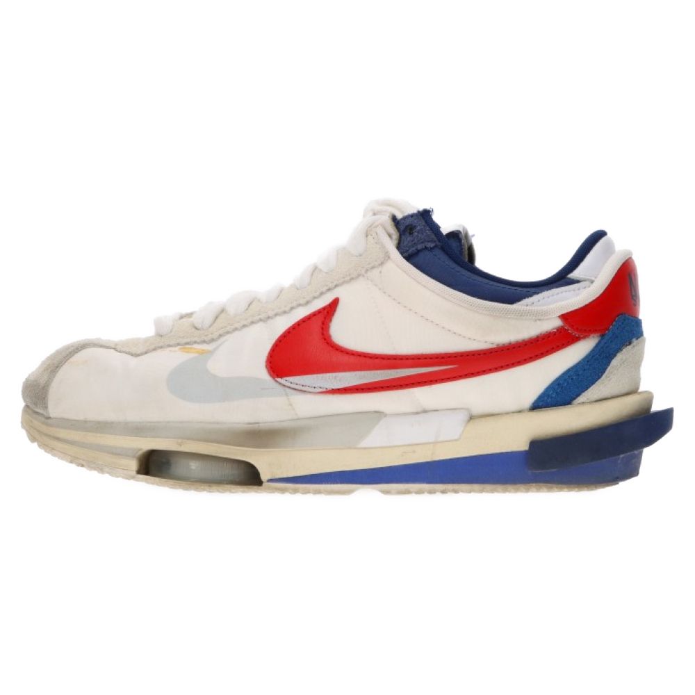 NIKE (ナイキ) ×sacai ZOOM CORTEZ SP DQ0581-100 サカイ ズーム コルテッツ ローカットスニーカー US9.5/27.5cm ホワイト