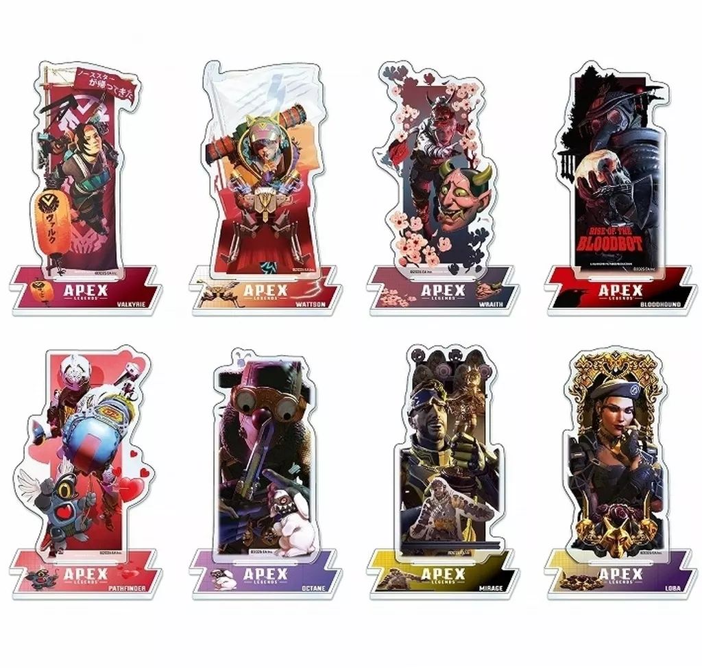 【中古】アクリルスタンド・アクリルパネル 全8種セット 「Apex Legends トレーディングバナーアクリルスタンド」
