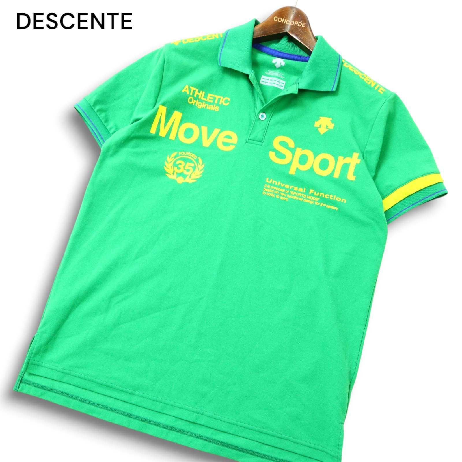 DESCENTE デサント 春夏 Move Sport☆ 半袖 タフ ポロシャツ Sz