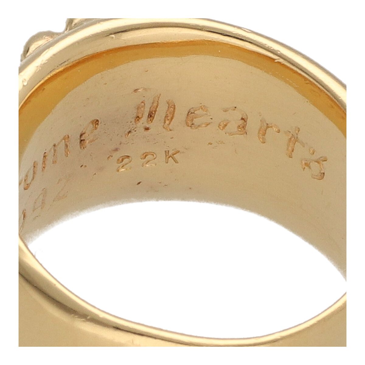 中古】 CHROME HEARTS クロムハーツ フローラルクロスリング 22K