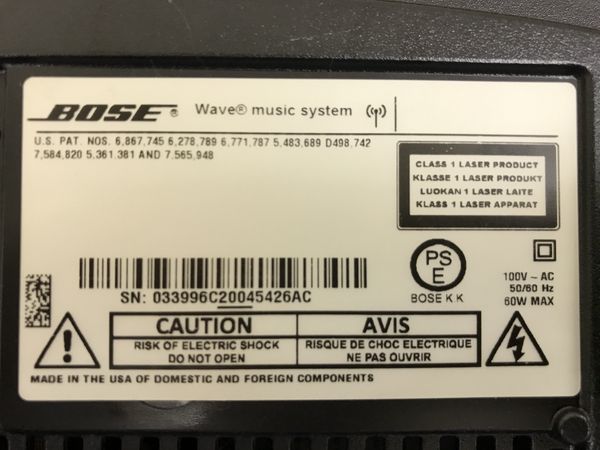 BOSE Wave music system Multi-CD マルチCDチェンジャー 音響機材