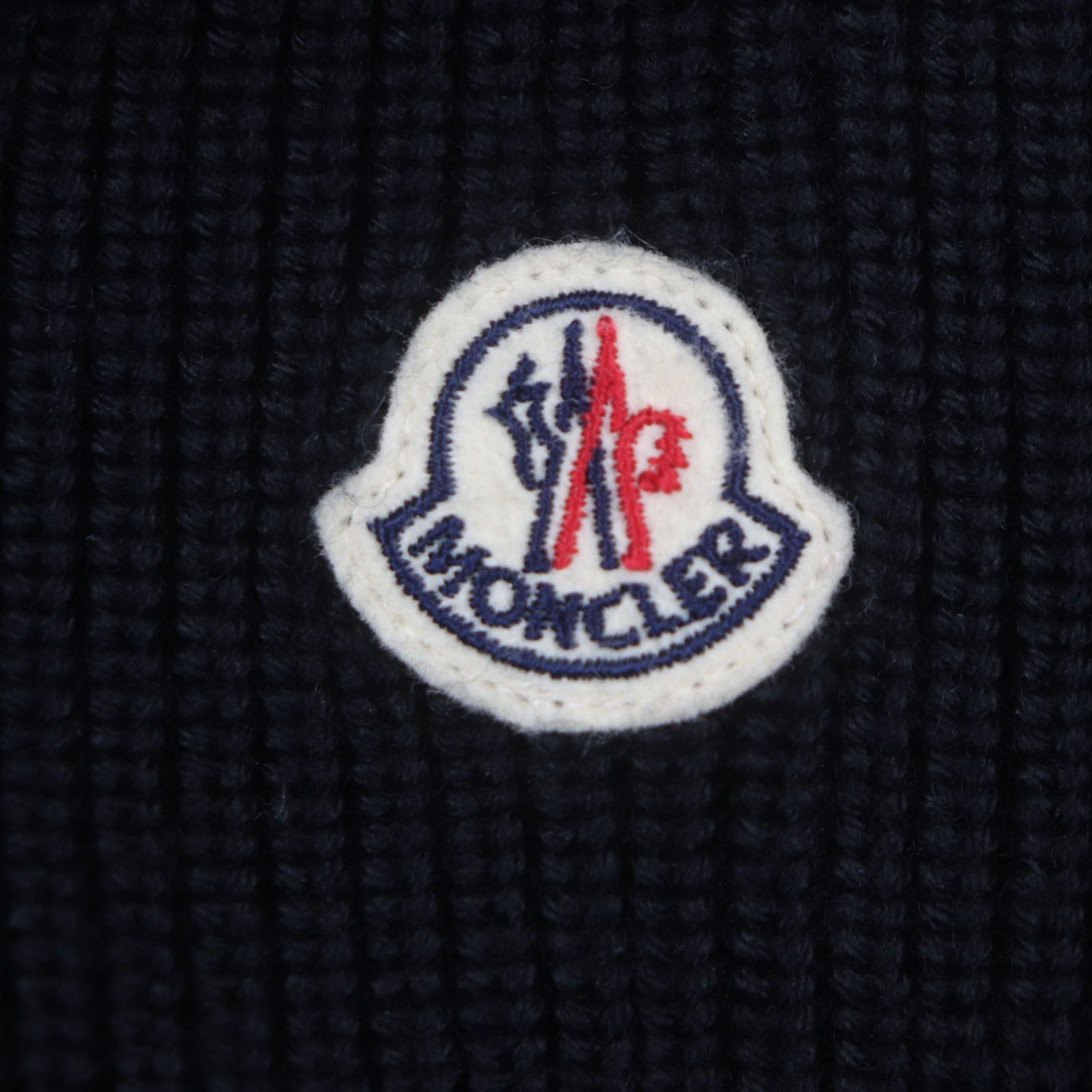 美品▽MONCLER モンクレール 2023年製 CARDIGAN ロゴワッペン