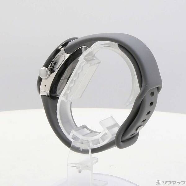 〔 品〕 Google Pixel Watch Polished Silver ステンレス ケース Charcoal アクティブ バンド GA03305-TW 344
