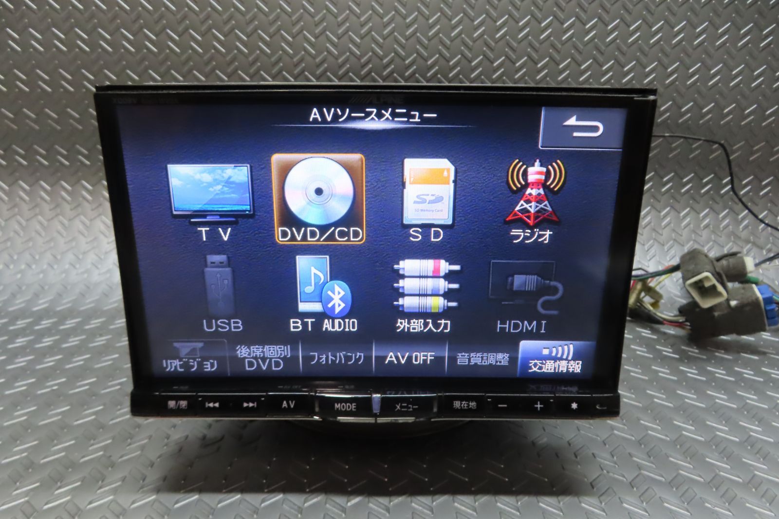 W6173|アルパイン SDナビ X008V 8インチ TV地デジフルセグ内蔵 Bluetooth内蔵