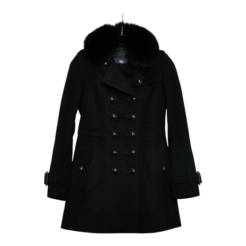 バーバリー ロンドン コート サイズ：34 ブラック ウール カシミヤ