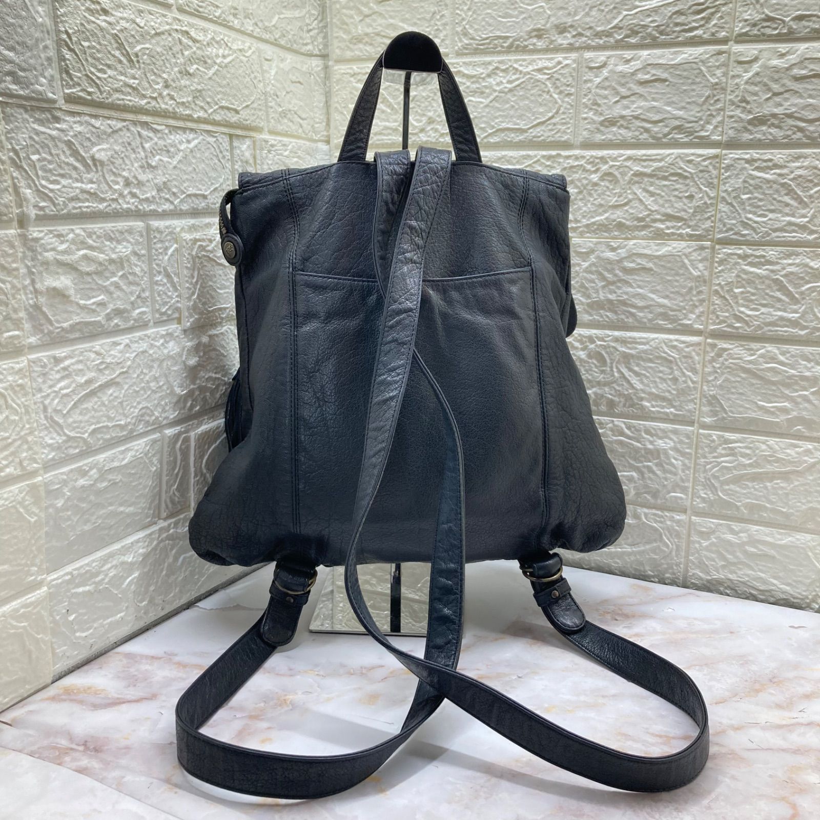 極美品❣️ IBIZA ❣️イビサ シボ革 ソフトレザー 本革