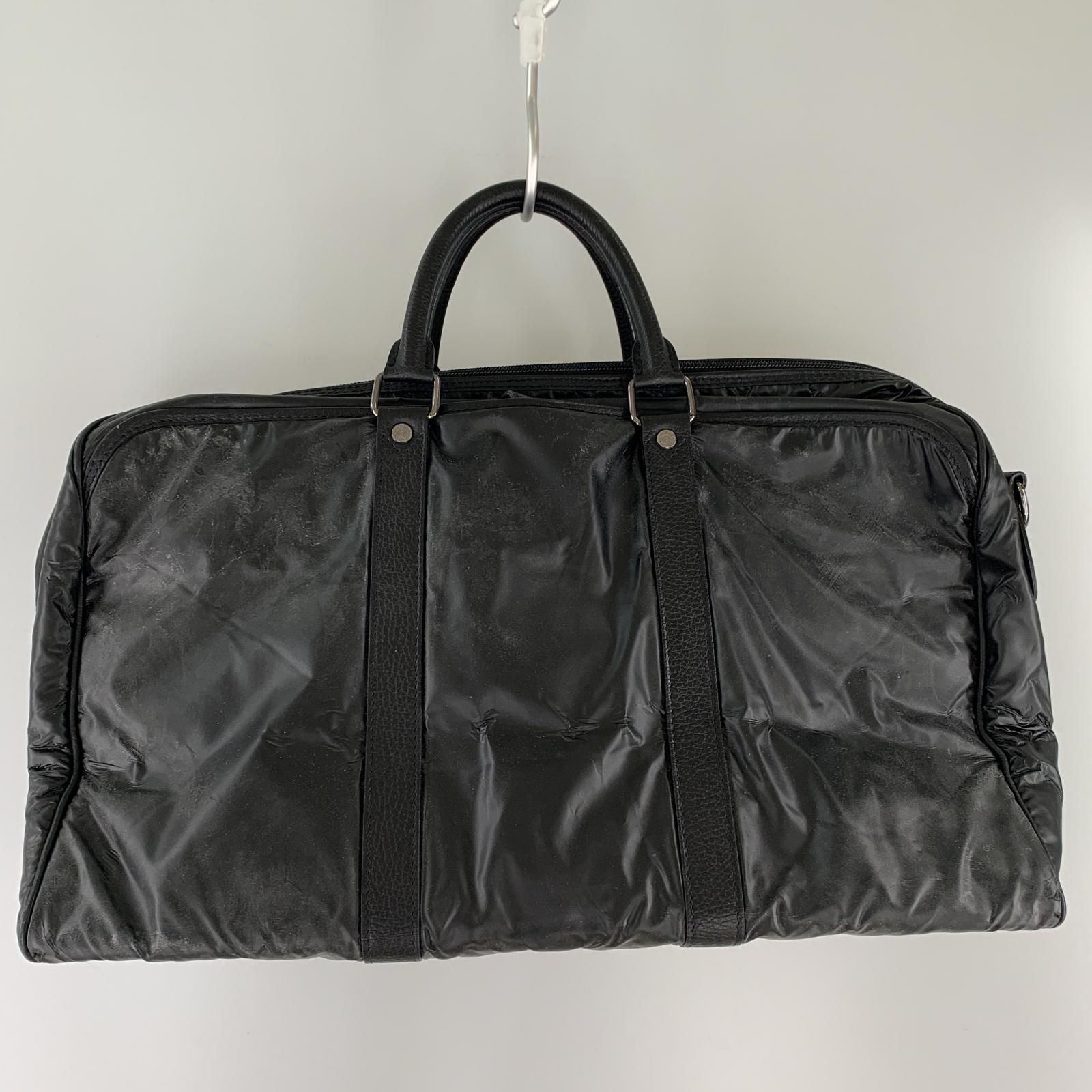 【極美品】ハンティングワールド ボストンバッグ　2way 大容量　ブラック 極美品 ハンティングワールド 2way ボストンバッグ オールレザー