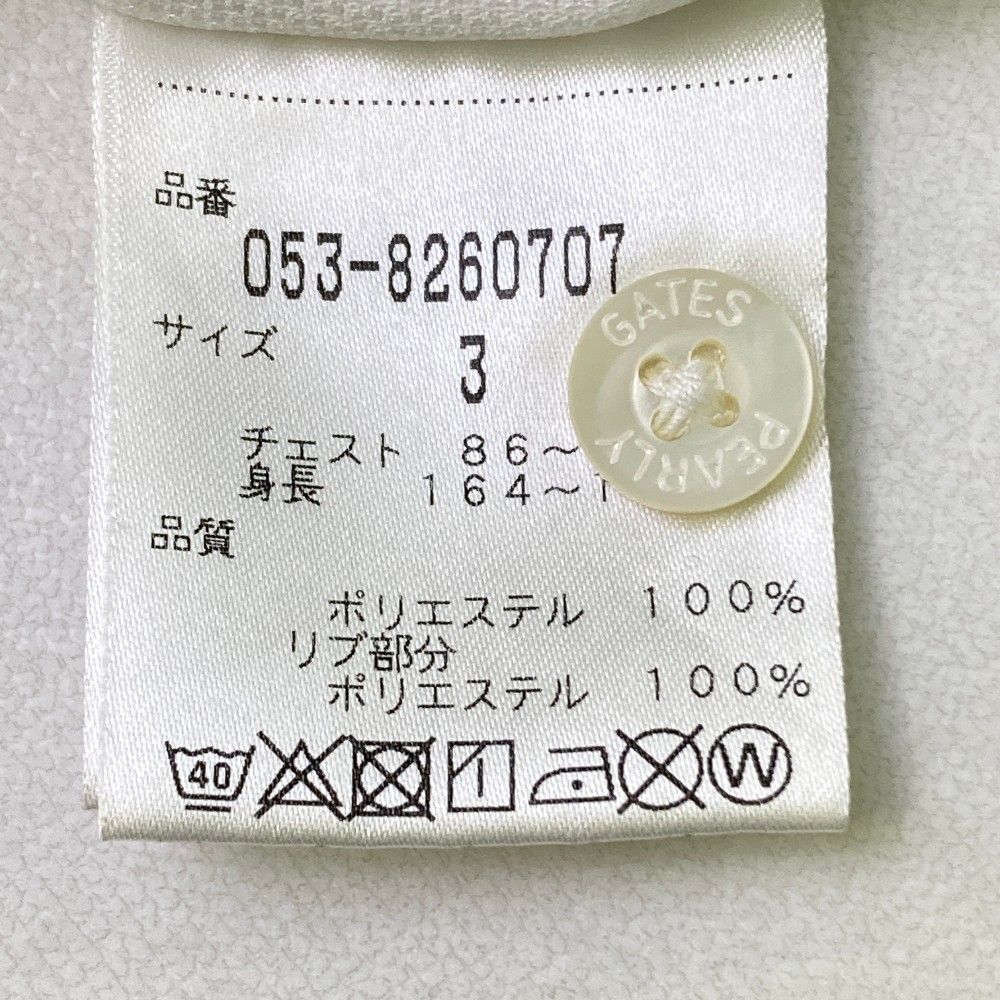 パーリーゲイツ［ニコちゃん］長袖ニット　薄手トップス　ワッペン　ゴルフ　サイズ4 パーリーゲイツ［ニコちゃん］長袖ニット 薄手トップス ワッペン