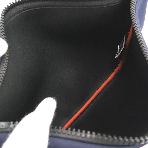 広尾店】エルメス HERMES ネオバンMM ポーチ ポリアミド ネイビー  