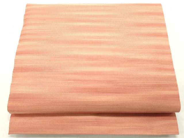 平和屋着物●爪掻き本綴れ 京都の和装業の老舗一門 千切屋 八寸名古屋帯 霞文 正絹 DAAY0145ob