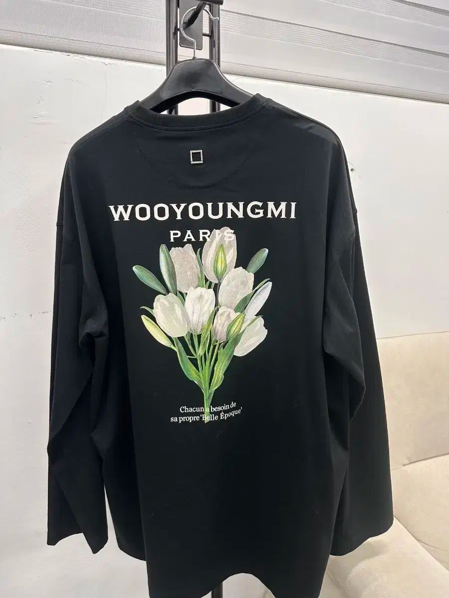 ☆韓国人気☆フラワー ロング スリーブ Tシャツ/WOOYOUNGMI☆ WOOYOUNGMI(ウーヨンミ) フラワー 長袖 ロングスリーブ（ロング