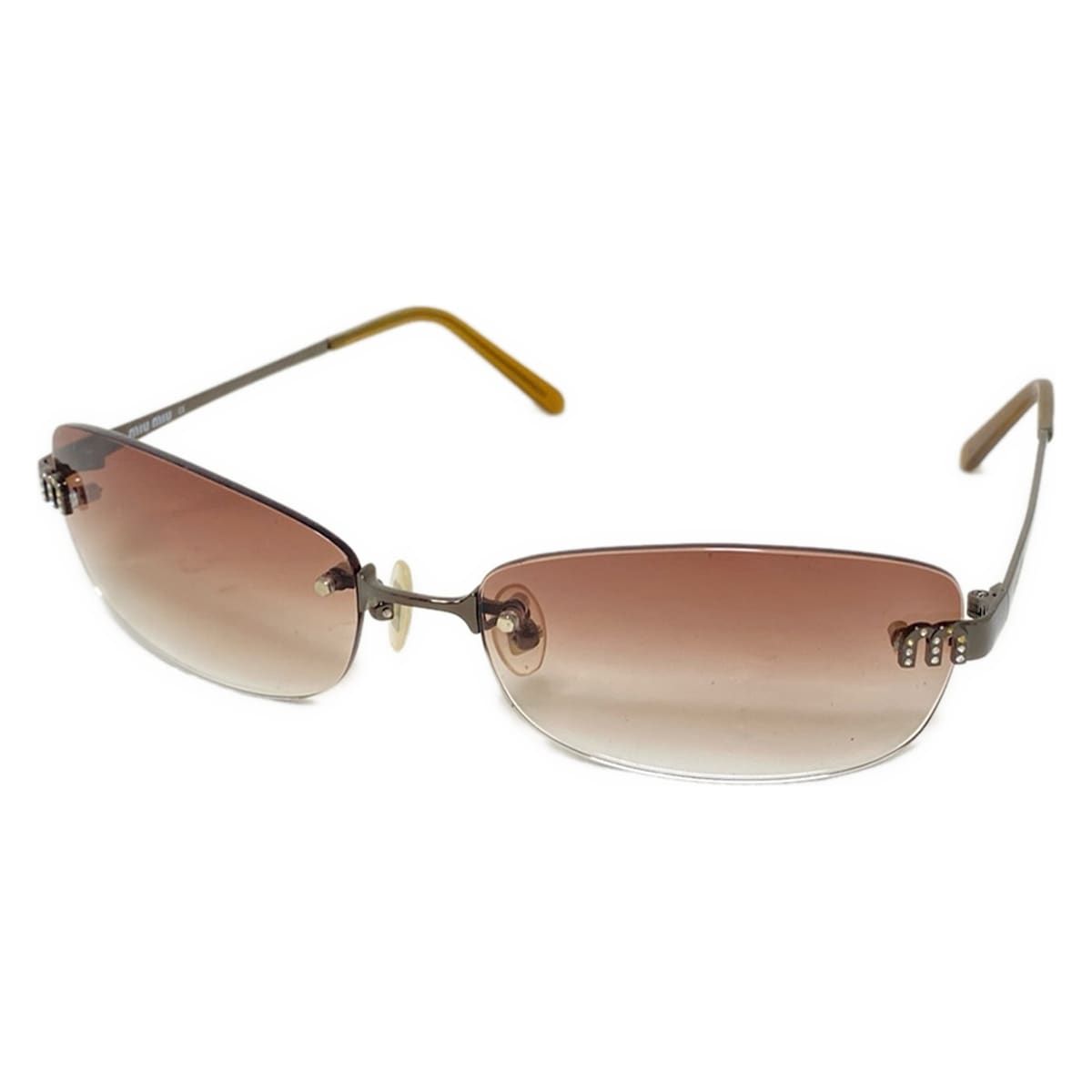 miumiu スポーツサングラス 販売済み ブラウン miu miu ミュウミュウ