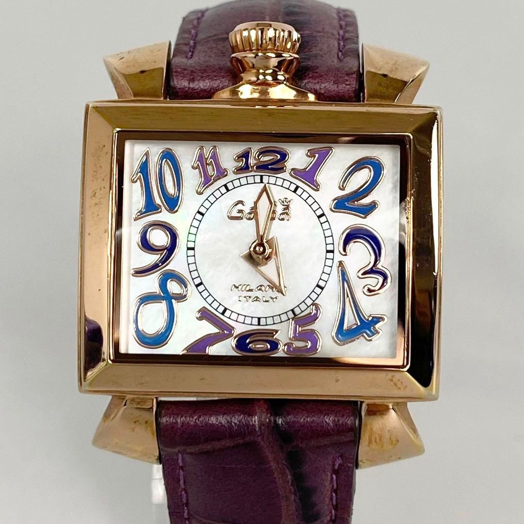 ✨新品電池交換済✨GaGa Milano　ナポレオーネ　シェル　クォーツ　腕時計 電池交換】ガガミラノ ナポレオーネ クォーツ シェル 2針 - メルカリ