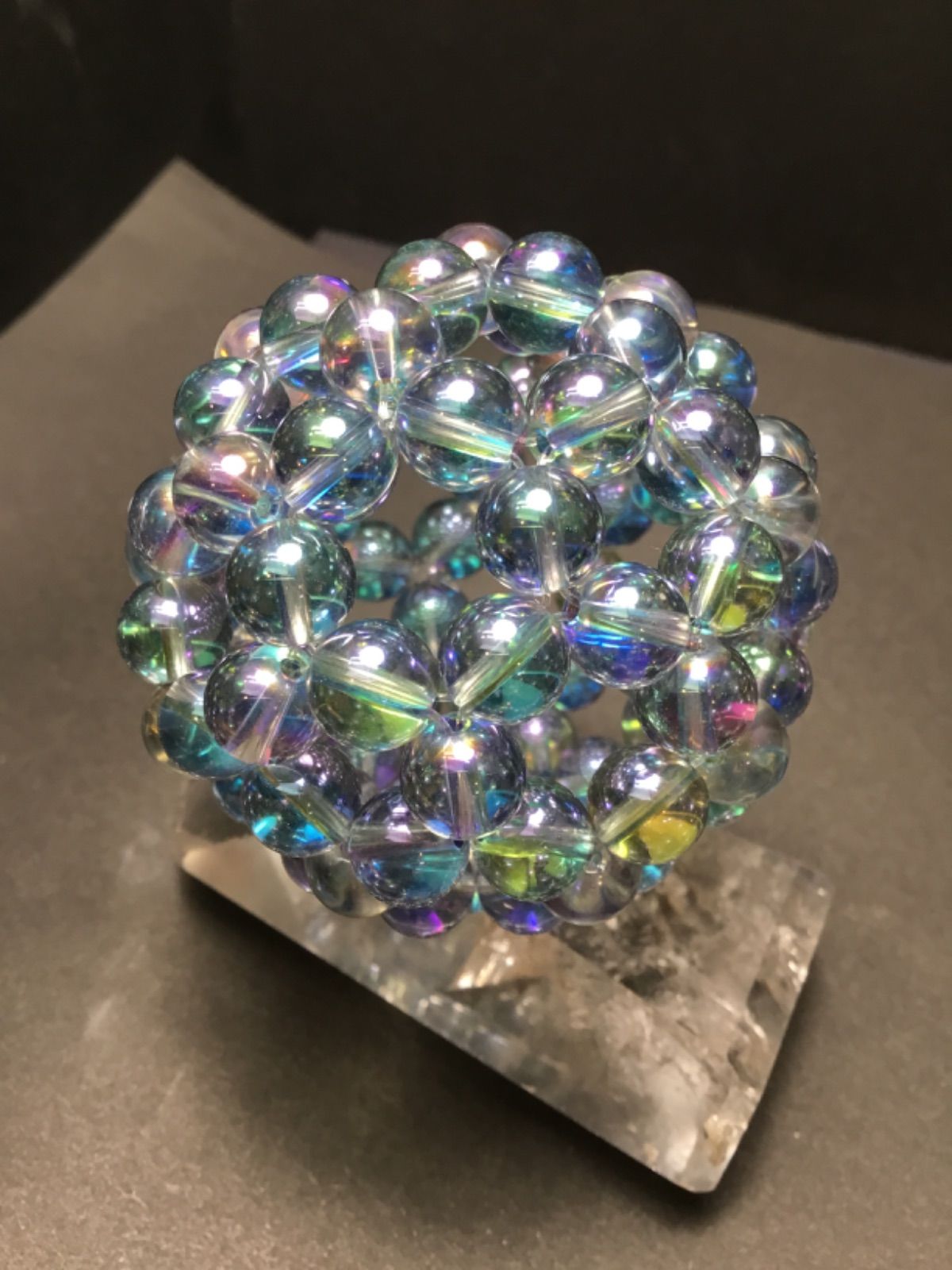 神聖幾何学フラーレン ✨ストロベリークォーツ✨8mm玉 神聖幾何学