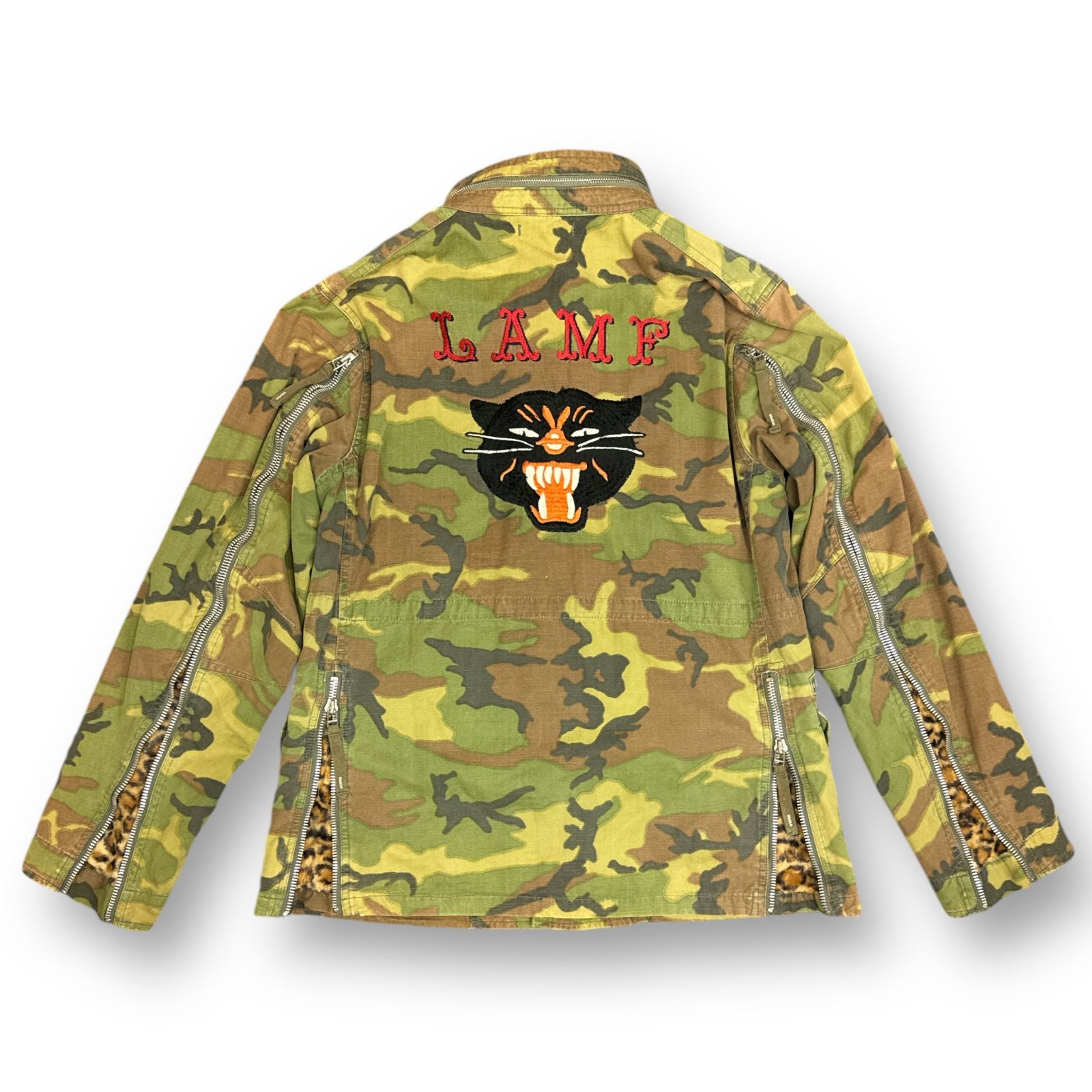 WTAPS 09SS M65 JACKET. FIELD. CTN. RIPSTOP. CAMO. パンサー刺繍 ミリタリージャケット アーカイブ ダブルタップス 091GWDT-JKM01 カモ M  76212A3