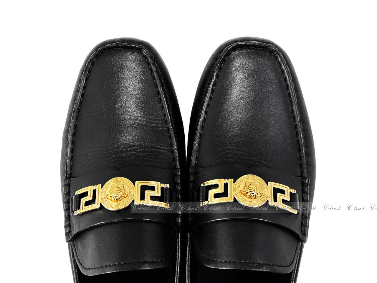【関税込み】Versace ブラック メドゥーサ '95 ローファー VERSACE ヴェルサーチ ローファー シューズ 革靴 メデューサ