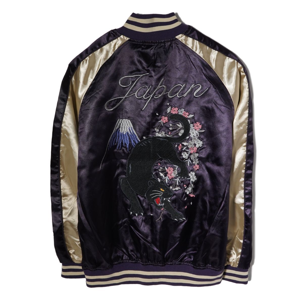 vintage70sJAPAMサテンスーベニアジャケットSIZEＬ vintage70sJAPAMサテンスーベニアジャケットSIZEL