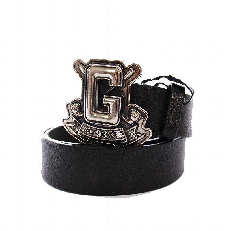 グッチ GUCCI Gバックル レザー ベルト 85 34 黒 223896 /YM