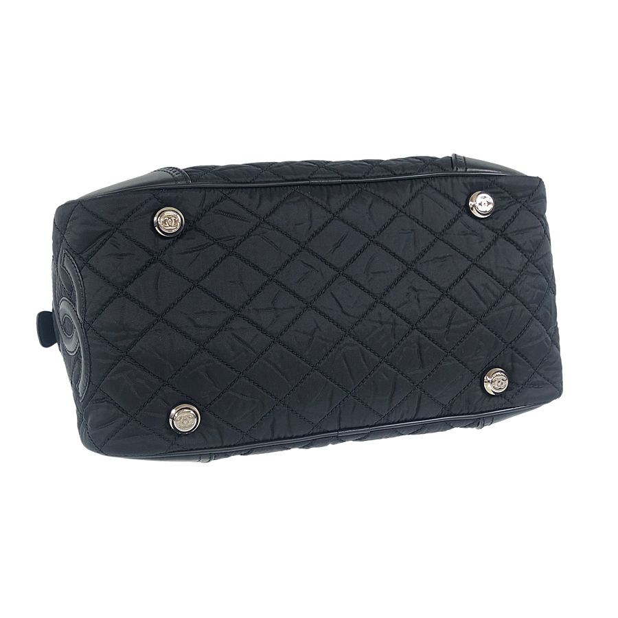 シャネル ボストンバッグ　パリ ニューヨークライン ブラック CHANEL シャネル ボストンバッグ 軽量 パリニューヨーク