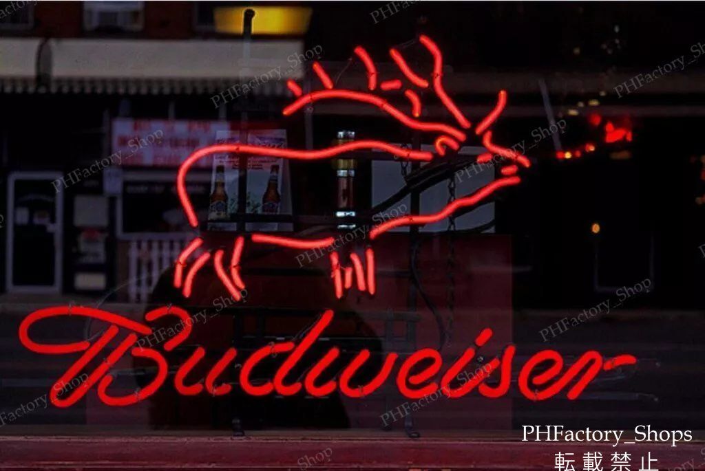 ネオンサイン Budweiser Red Deer おしゃれ ネオン管 ネオン看板