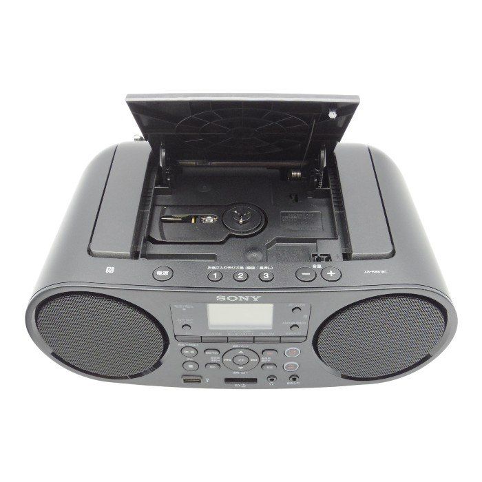  ソニー CDラジオ Bluetooth FM AM ワイドFM対応 語学学習用機能 電池駆動 ブラック ZS-RS 81 BT a 1 ラジオ ラジカセ ラジオ コンポ
