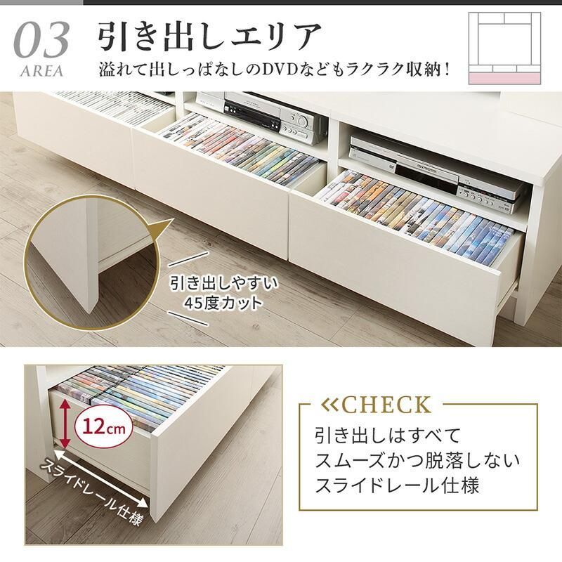 大容量 ハイタイプ50インチテレビボード