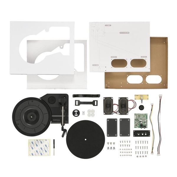 DIY自作レコードプレーヤー ステレオスピーカー内蔵 microUSB電源式 RDP-B450N