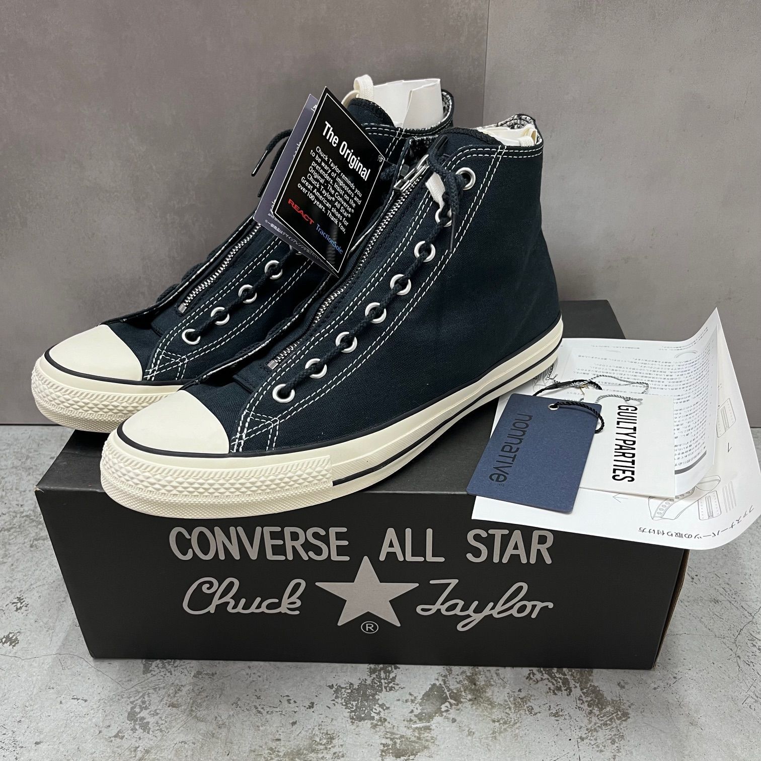 新品 NONNATIVE × WACKO MARIA × CONVERSE コラボ ジップ ハイカット ...