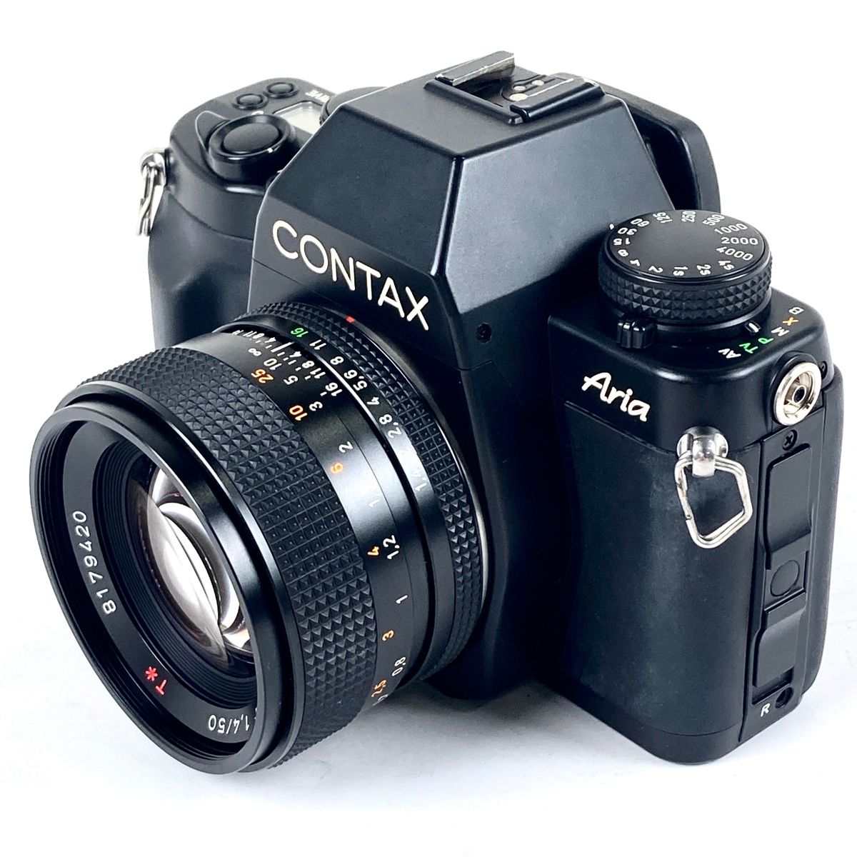 フィルムカメラ Contax Aria Carl zeiss T*50mm f1.4 CONTAX Aria Planar 1.4 50mm レンズセット CONTAX Aria Planar 50mm