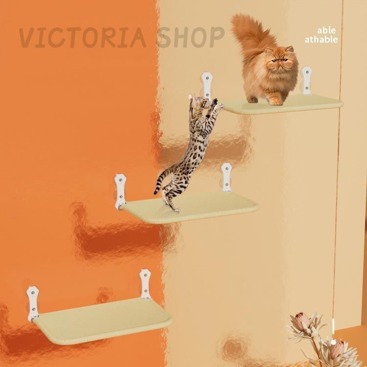 POOKIE 猫 窓 ハンモック 爪とぎ 窓ベッド キャットステップ 2種セット