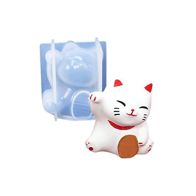 Ever garden】 猫 招き猫 ネコ 動物 シリコンモールド レジン アロマ