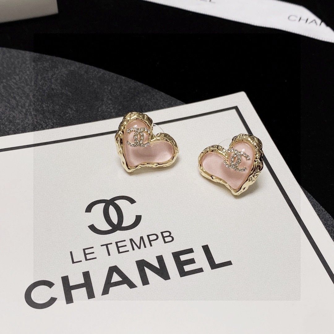 (シャネル)ABA401☆☆ハート イヤリング Aランク】シャネル CHANEL ココマーク ハートピアス ABC742