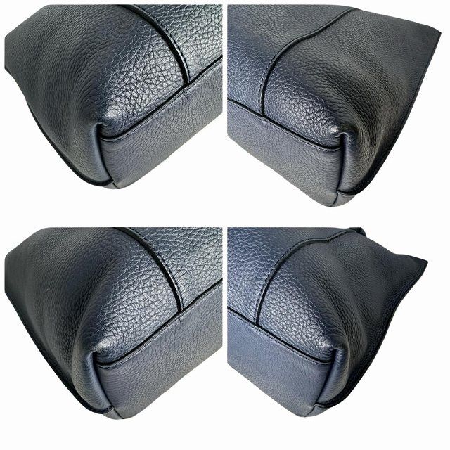 トッズ TOD'S ペーパーバッグ トートバッグ ショルダー ネイビー 日本