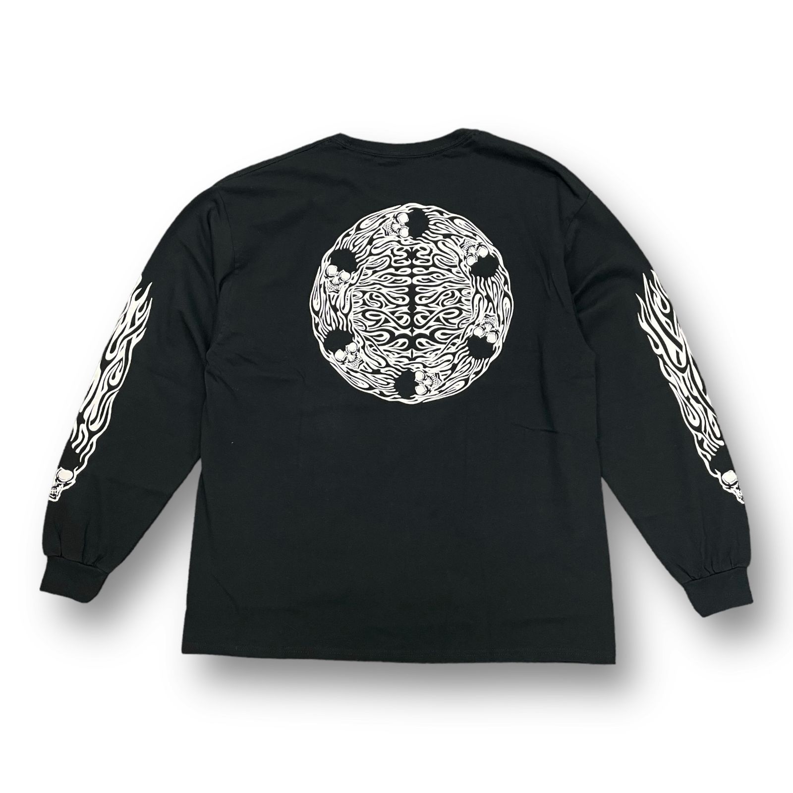 定価11000円 新品 MASSES T-SHIRT L/S FLAME2 フレイム プリント 