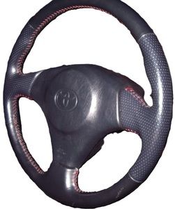 2026，高品質 純正☆新品☆3本スポーク,レザー,カワマキ 黒ステッチ BLACK,TRIM2 TOYOTA スープラ AE111レビン　後期 純正 ステアリングホイール その他