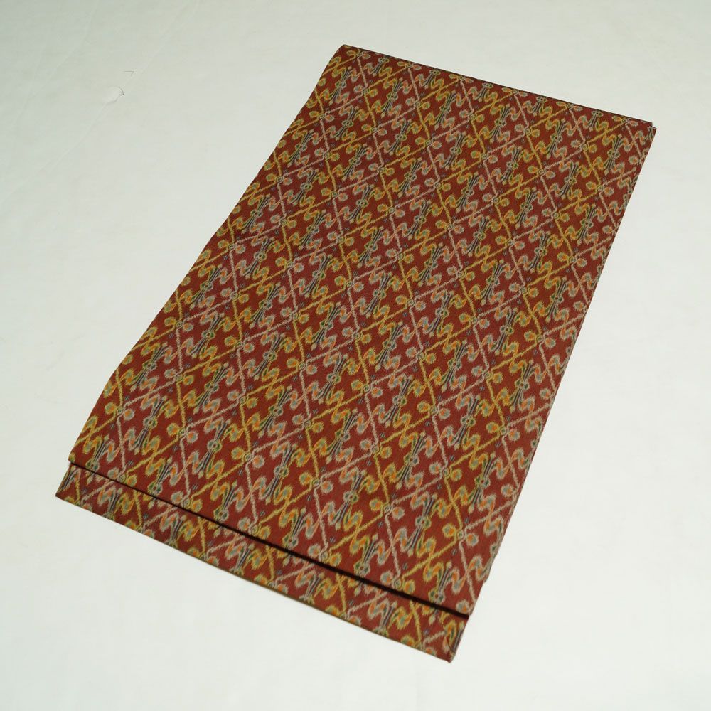 開き名古屋帯 龍村美術織物 名古屋帯 袋帯格 全通 太子間道 正絹 二重